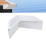 VEITHI White 90° Soft Corner Dock Bumper, Vinyl Dock Corner Bumper - Dock Corner Guard for Boat Marine, 9'' L x 9'' W x 5'' H, M