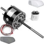 HHQ RV Air Conditioner Motor with Capacitor, Direct Replacement for Coleman Mach RV AC Fan Motor, Replaces Fasco D1092, 1/3 HP, 115 Volts, 1675 RPM, 5-Year Warranty