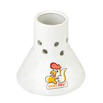 Onlyfire Ceramic Beer Can Chicken Holder, Ceramic Chicken Roaster Rack, Vertical Poultry Chicken Cooking BBQ Accessories Great for Grill, Oven or Smoker