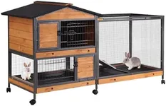 AIVITUVIN Rabbit Hutch Indoor with 