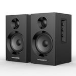 BT16 Active Bookshelf Speakers 3.5" Woofer with 1" Tweeter, 60W RMS-Bluetooth 5.3, Built-in 24bit DAC Dynamic 3D 2.0 Surround Sound, Computer Gaming PC Speakers - Black (Black)