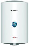 Havells Troica 15 Litre Storage Water Heater | Metal Body, Glass Coated Tank | Warranty: 7 Year on Tank, Free Flexi Pipes,Free Installation | (White Grey)