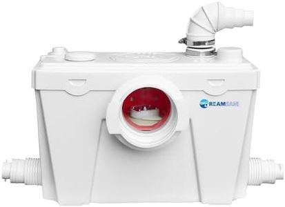 500W Macerator Pump for Macerating Toilet Sewerage Pump with 4 Water Inlets Domestic Waste Water Bathroom Toilet Sink Disposal