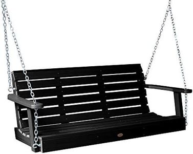 Highwood AD-PORW2-BKE Weatherly Porch Swing, 4 Feet, Black