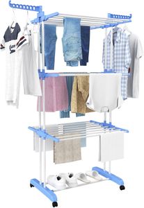 HOMIDEC 4-Tier Clothes Drying Rack – Foldable Laundry Airer