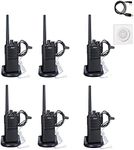 LUITON 2 Way Radios Voice Scrambler Long Range Walkie Talkies with Earpiece for Adults Outdoor CS Hiking Hunting Travelling (6 Packs)