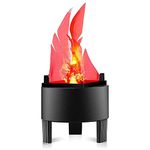 KENANLAN Fake Flame Lamps Artificial Campfire Decorations Indoor Decor Electric Realistic Campfire Flame Flickering LED Stage Effect Light