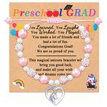 Shonyin Preschool Graduation Gifts for Girls 2023 Unicorn Graduation Bracelet Jewelry Kindergarten Grad gifts for Her Daughter Granddaughter Niece Sister