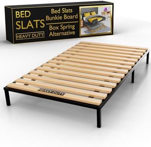 Treaton, King Size Bunkie Board – Heavy Duty Horizontal Bed Slats & Wooden Support Board for Sagging Mattress, Under Mattress-Support, Box Spring Alternative, Platform Bed and Replacement
