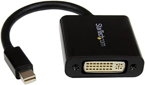 StarTech.com Mini DisplayPort to DVI Adapter - 1920x1200-1080p - Dongle - Monitor Adapter - Mini DisplayPort Adapter - Mini DP to DVI, Black (MDP2DVI3)