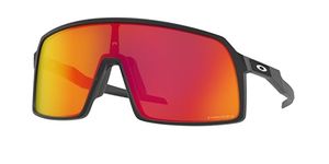 Oakley Men's OO9406A Sutro Low Bridge Fit Rectangular Sunglasses, Matte Black/Prizm Ruby, 37 mm