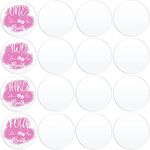 20 Pieces Clear Acrylic Circles 3 Inch Acrylic Plexiglass Disc Transparent Round Acrylic Card Sign for Milestone Markers, Acrylic Place Cards, Cricut Cutting and Engraving, Painting and DIY Projects