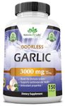 NaturaLife Labs A Higher Standard Odorless Pure Garlic 3000 mg per Serving Maximum Strength 150 Soft gels Immune System Support