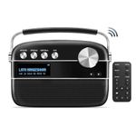 Saregama Carvaan 2.0 Hindi Portable Music Player 5000 Pre-Loaded Songs with Podcast, FM/BT/AUX (Classic Black)