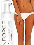 AWARD WINNING Best Self TAN FORCE Self Tanner Mousse (250ml) Salon Quality Streak Free Fake Tan Foam Sunless Tan Tanning Lotion - Natural Look Sunless Tanner Bronzer Cream Self Tanners Best Sellers