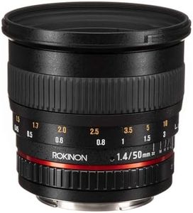 Rokinon 50mm F1.4 Lens for Canon EF Digital SLR