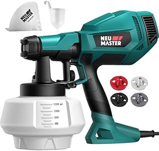 NEU MASTER Paint Sprayer, Easy to Use Spray Paint Gun, 1200ML/4 Nozzles/3 Patterns for Home Interior and Exterior, House Painting, Fence, Ceiling
