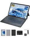 BNCF 11 inch 2-in-1 Laptops, Win11 Touchscreen PC by BNCF Compatible with Twin Lake N150, 12GB RAM 256GB SSD, 1920x1200 IPS FHD Tablet USB-C/HDMI WiFi 6 with Magnetic Keyboard and Kickstand
