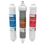 Aquatic Life RO Cartridge 3pcs Bundle -(1-DI Color Changing Mixed Bed Resin, 1- Sediment Cartridge, 1-Carbon Cartridge)