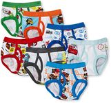 Disney Handcraft Little Boys Cars 7 Pack Brief, Multi, 2T/3T