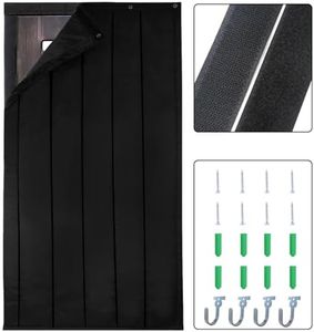 TroyStudio Thick Door Soundproofing Blanket, 41.5 x 86.6 x 0.8 inches Heavy Window Sound Barrier Sheet, Home Acoustic Dampening Curtain Divider, Wall Noise Blocker for Bedroom Music Recording Studio