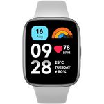 Xiaomi Redmi Smart Watch 3 Active Gray| 1.83 Inch Big Lcd Display, 5Atm Water Resistant, 12 Days Battery Life, Gps, 100+ Workout Mode, Heart Rate Monitor, Full Scale Fitness Tracking.