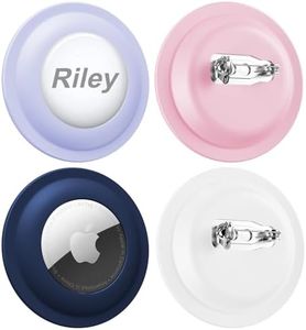 Air Tags-4 Pack Apple Holder for Kids,GPS Tracker Case,Silicone Airtag Tracker Hidden Case with Safety Pins,Anti Lost, for Kids, Elderly,Backpack,Luggage,Shoe,Clothing