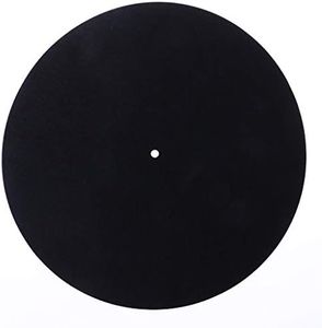 hetuioiyster Tappetino per Giradischi in Feltro Tappetino Antiscivolo per LP Audiophile 3mm di Spessore per LP Disco per Dischi in Vinile Pad Nero