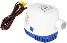 OurLeeme Bilge Pumps, 12V 1100GPH Automatic Marine Submersible Water Pump with Float Switch for Boats, Ponds, Pools, Yachts, Corrosion-Resistant, Low Noise, Easy Installation