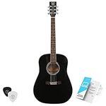 Stretton Payne D1 Road Worn - Grade AB - Full Sized Steel String Dreadnought Acoustic Guitar D1 Black