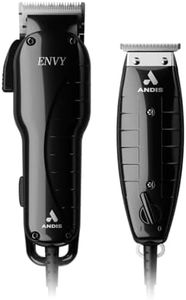 Andis Professional Stylist Combo Hair Clipper and Trimmer 17 Piece Set, 66620, Black