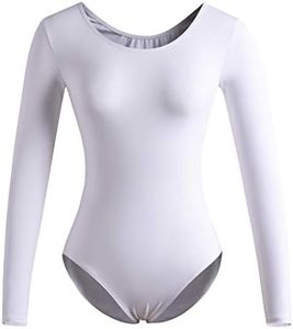 DANSHOW Women Long Sleeve Dance leotards for Ballet Adult lady Train top(4028-L-07)