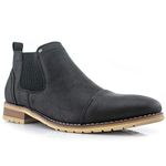 Ferro Aldo Sterling MFA606325 Mens Casual Chelsea Slip on Ankle Boots – Black Size 12