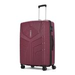 Aristocrat Prime Check-in 75 cm(Large) 8 Wheels Trolley Bags for Travel Hard Case Luggage, Lightweight Bag & Combination lock with 7 Years warranty (Red)