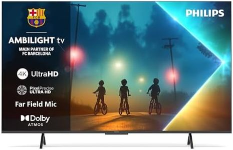 Philips Ambilight 43PUS8200 4K LED Smart TV - 43 Inch Display with Pixel Precise, Ultra HD, Titan OS Platform and Dolby Atmos Sound, Works with Alexa and Google Voice Assistant