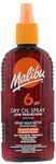 Malibu Sun SPF 6 Non-Greasy Dry Oil Spray for Tanning, Low Protection, Water Resistant, 200ml