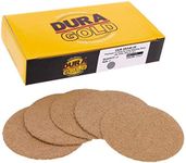 Dura-Gold - Premium - 40 Grit 3" Gold Hook & Loop Sanding Discs for DA Sanders - Box of 20 Sandpaper Finishing Discs for Automotive and Woodworking