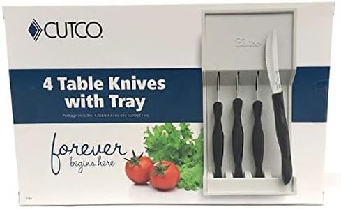 Cutco 4 Table Knives with Tray