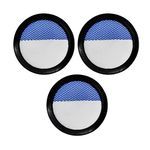 Moreffi 3 Pack Filter Replacement Compatible With Eureka RapidClean Pro Cordless Stick NEC180 NEC185 NEC186 NEC190 Lightweight Vacuum Cleaner