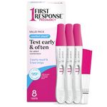 FIRST RESPONSE Comfort Check Pregnancy Test, 8 Count, Pink & White