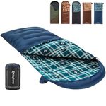 KingCamp Cotton Flannel Sleeping Bag, 90x35 Sleeping Bags for Adults Cold Weather, Big and Tall, Zip Together for 2P Sleeping Bag for 4 Season, Lightweight, Water Resistant for Camping Backpacking