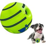 Pet Central Interactive Toy Ball for Dogs Bouncing Giggle Ball Chew Ball for Aggressive Dogs Molar Dog Ball Self Moving Dog Toys Green Fun Ball for Medium and Large Dogs Pet Supplies – 5.5”x 5.5”