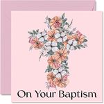 Baptism Cards for Girls Her - On Yo