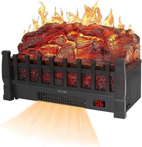 RUN.SE RUN.SE 1500W Portable Fireplaces - 20" Log Fireplace with Remote Control Heater, for Christmas Home Decor