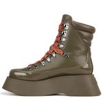 Circus NY Women's Gail Combat Boot, Dark Moss, 6 UK