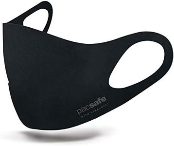 Pacsafe Protective & Reusable ViralOff Face Mask, Medium, Black