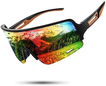 FEISEDY Sports Sunglasses for Men Women, Half Rimless UV400 Protection Fishing Golf Cycling Glasses B2974