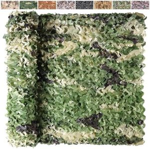 Yeacool Camo Netting Camouflage Netting Sunshade Net for Decor Hunting Blind Outdoor Photography Dinosaur Birthday Theme Party Decoration (5 Color Woodland, 19.7ftx19.7ft,6m*6m)