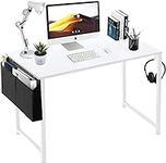 Lufeiya White Computer Desk for Bed