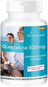 Quercetina 500mg – 120 cápsulas – Vegana – Recomendado para casos de alergia | Vitamintrend®